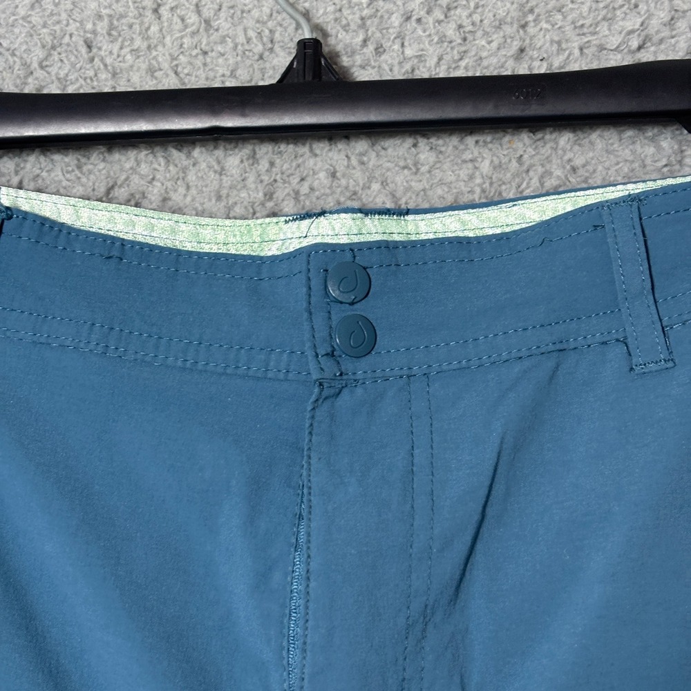 Reel Life Mens Fishing‎ Shorts Blue Teal XL Performance Stretch Quick Dry - Picture 2 of 7